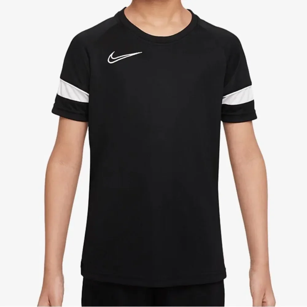 Nike Kids Academy Soccer Jersey Black Short Sleeve Top DV2849-010 Dri-Fit XS NWT